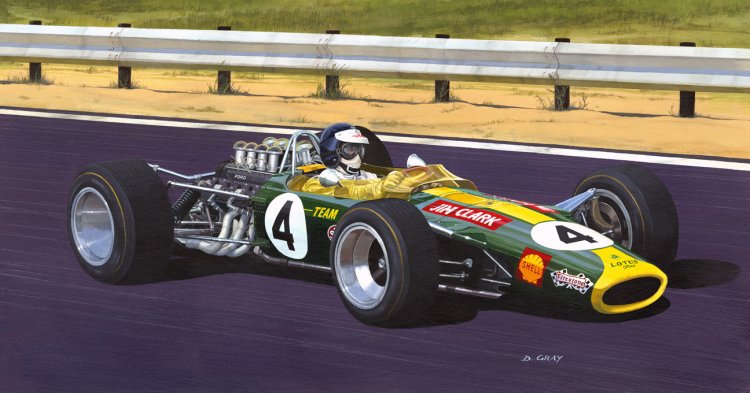 (image for) 'Jim Clark - Victory 25' by David Gray - Click Image to Close