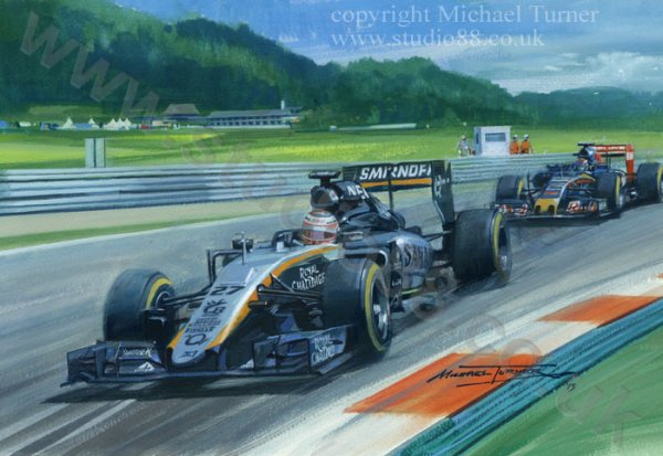 (image for) 2015 Austrian Grand Prix - Giclee Print by Michael Turner