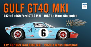 (image for) 1/12 scale - #6 Gulf GT40 Mk.I - 1969 Le Mans Winner