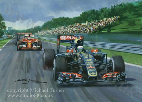 (image for) 2015 Belgian Grand Prix - Giclee Print by Michael Turner