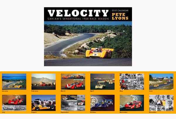 (image for) Pete Lyons' 'Velocity' 2018 Can Am Calendar