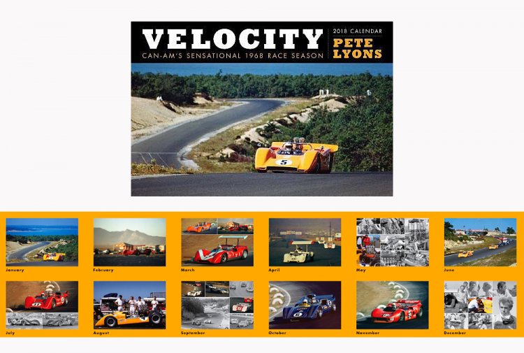 (image for) Pete Lyons' 'Velocity' 2018 Can Am Calendar - Click Image to Close