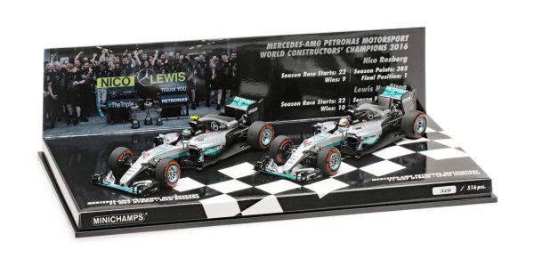(image for) Mercedes AMG Petronas F1 Team W07 Hybrid-2016 World Champion Set