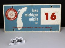 (image for) 1957 Lake Michigan Miglia - Number Plate
