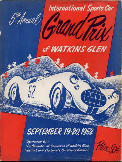 (image for) Watkins Glen - 1952 5th Annual Sports Car Grand Prix - Click Image to Close
