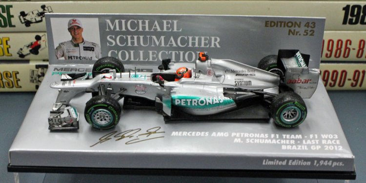 (image for) Michael Schumacher's Last Race - Mercedes F1 W03 - Brazil 2012 - Click Image to Close