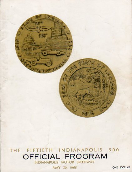 (image for) 1966 Indianapolis 500 Official Program - Click Image to Close