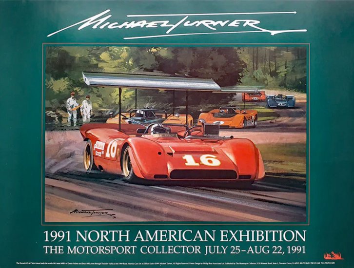 (image for) Michael Turner 1991 North American Exhibition Poster - Click Image to Close