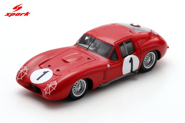 Maserati 450S Zagato Coupe #1 - S.Moss / H.Schell - 24H Le Mans