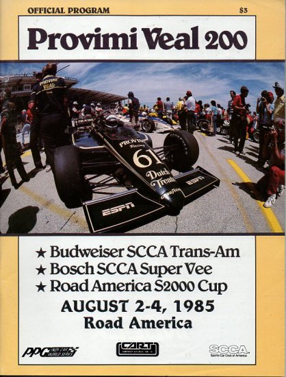 (image for) Road America - 1985 Provimi Veal 200 - CART - Click Image to Close