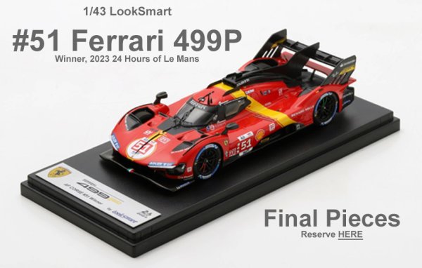 (image for) Ferrari 499P #51 - Ferrari AF Corsa - Winner, 2023 24H Le Mans - SECOND PRODUCTION RUN