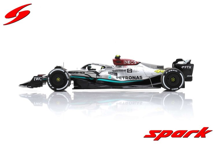 (image for) 1/43 scale Mercedes W13 #44 - Lewis Hamilton 2nd, 2022 French GP - Click Image to Close