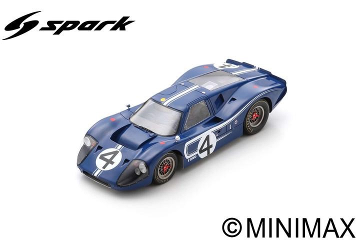 (image for) Ford GT40 Mk.IV #4 - Ruby / Hulme - 24h Le Mans 1967 - Click Image to Close