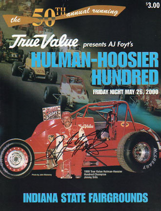(image for) 2000 Hulman-Hoosier Hundred Program - Autographed by AJ Foyt - Click Image to Close