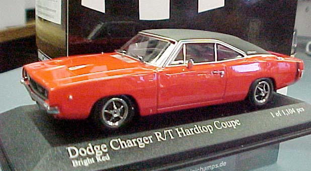 (image for) Dodge Charger - 1968 - Bright Red - Click Image to Close