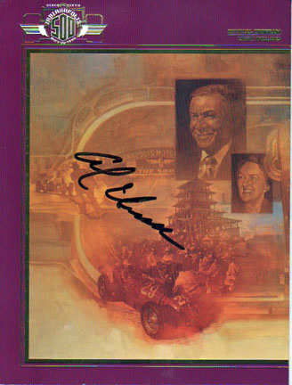 (image for) 1995 Indianapolis 500 Program - Autographed by Al Unser