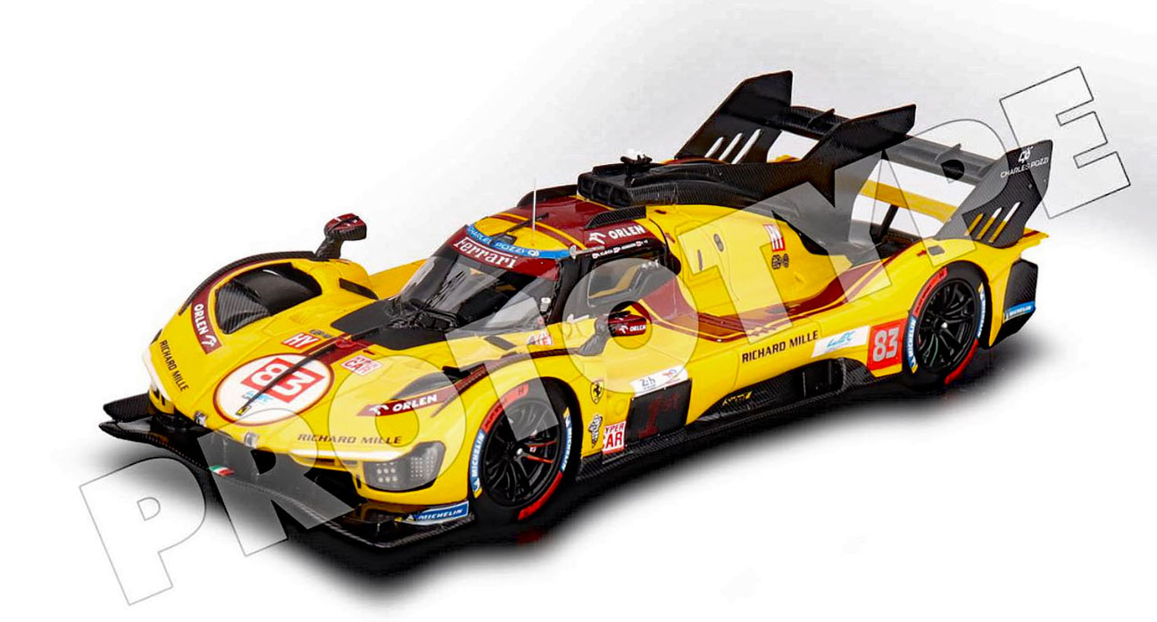 1/18 - #83 Ferrari 499P - Kubica / Ye / Hanson - Winner, 2025 24