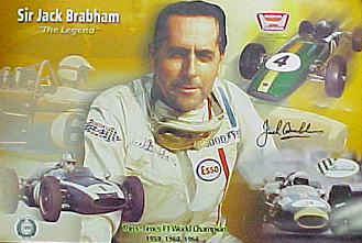 (image for) Sir Jack Brabham: The Legend - Autographed Poster - Click Image to Close