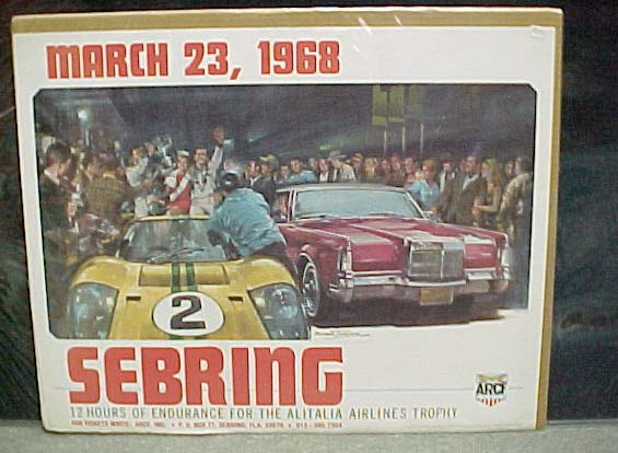 (image for) 1968 Sebring Event Poster - Click Image to Close