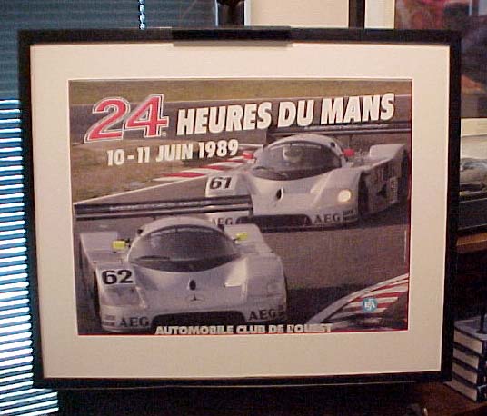 (image for) 1989 LEMANS 24 HOUR RACE - EVENT POSTER - FRAMED - Click Image to Close