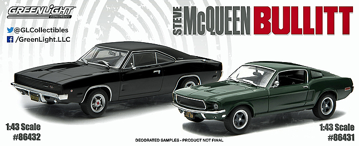 (image for) '68 Mustang & '68 Charger from 'Bullitt' - Click Image to Close