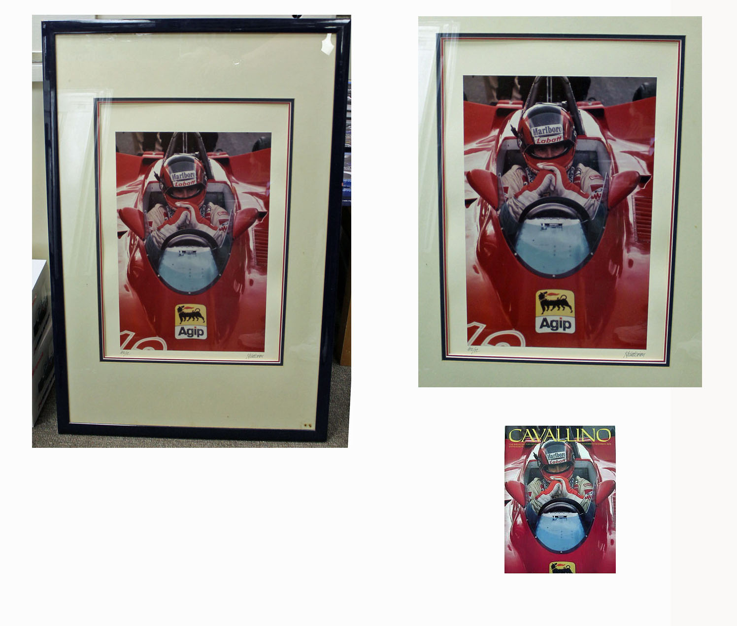 (image for) Gilles Villeneuve Framed Photograph