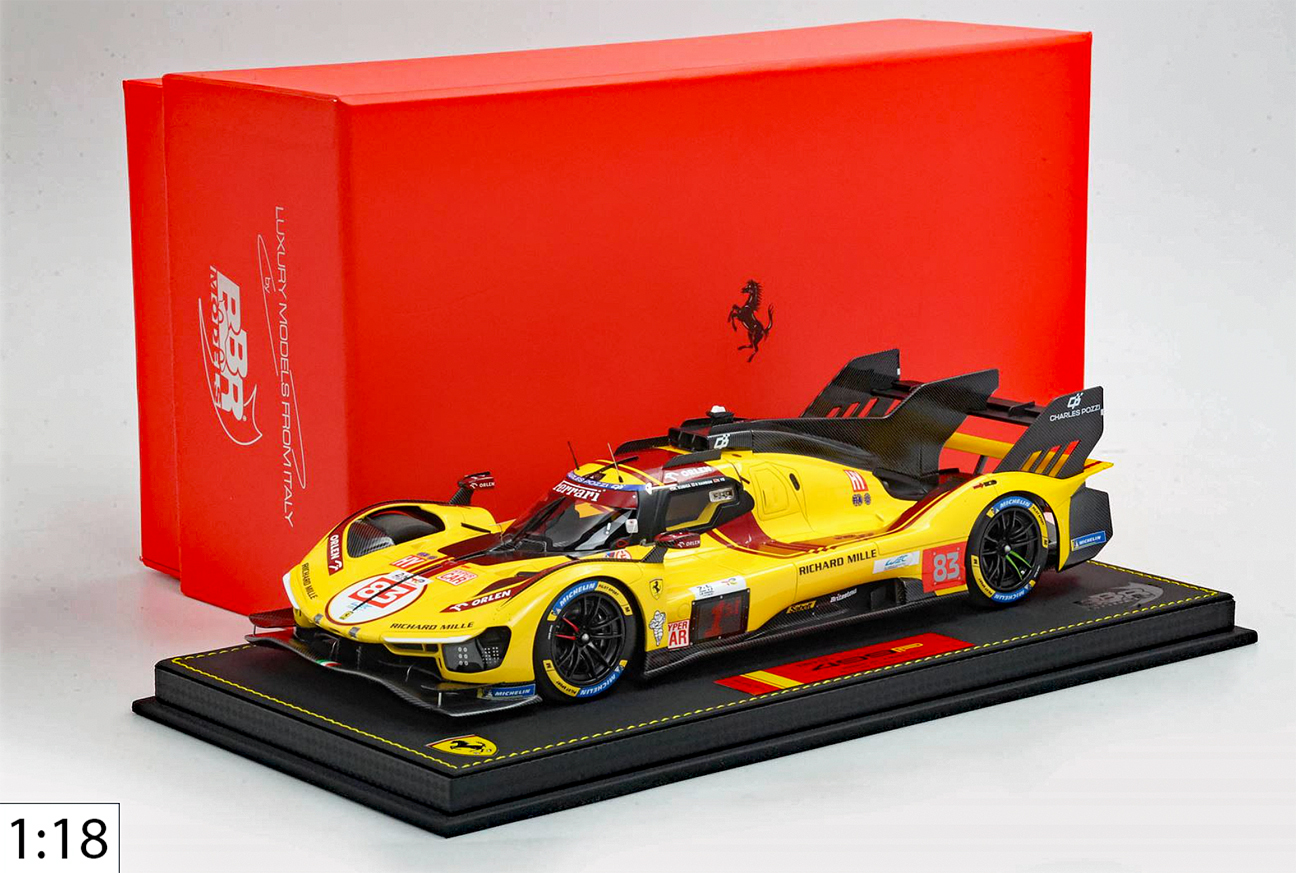 1/18 - #83 Ferrari 499P - Kubica / Ye / Hanson - Winner, 2025 24