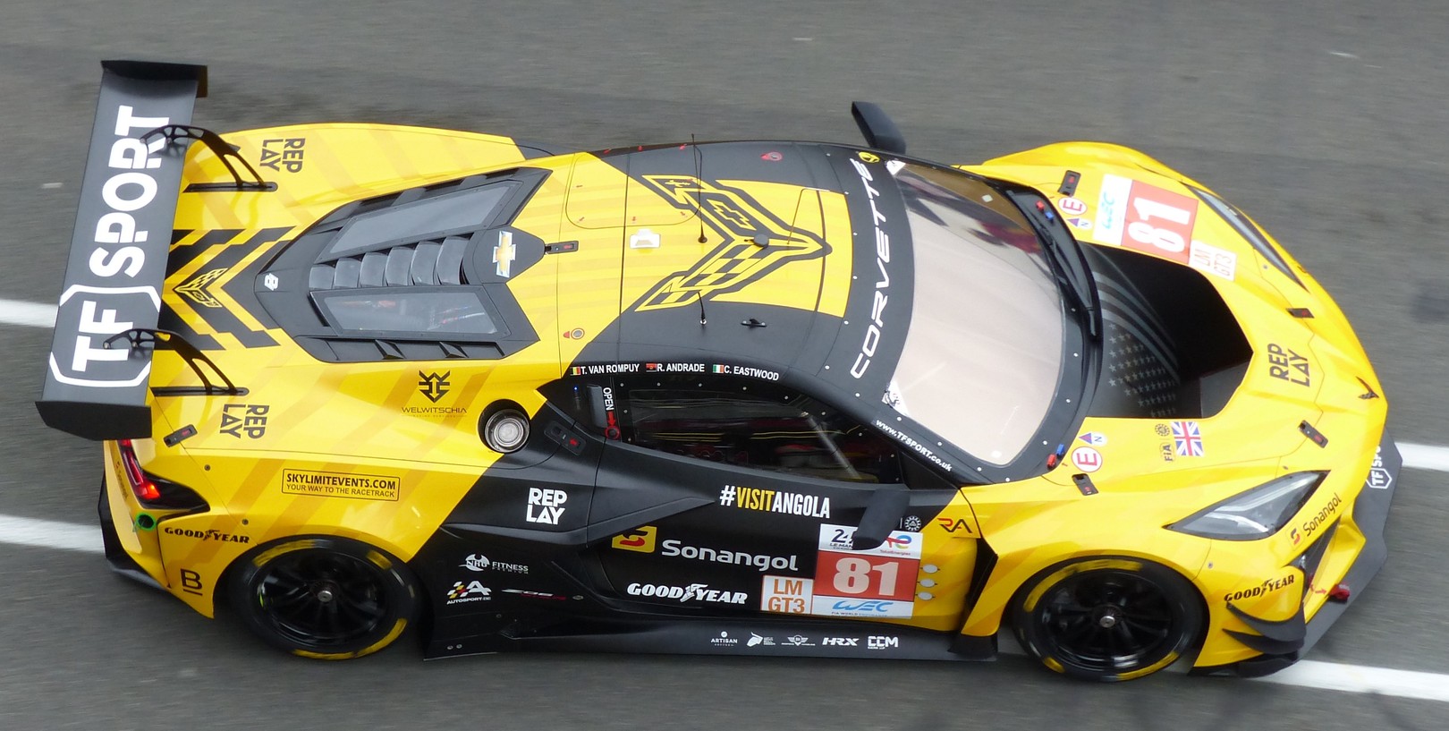 (image for) Corvette Z06 GT3-R #81 - TV Sport - Eastwood/Andrade/van Rompuy - 24H Le Mans 2024