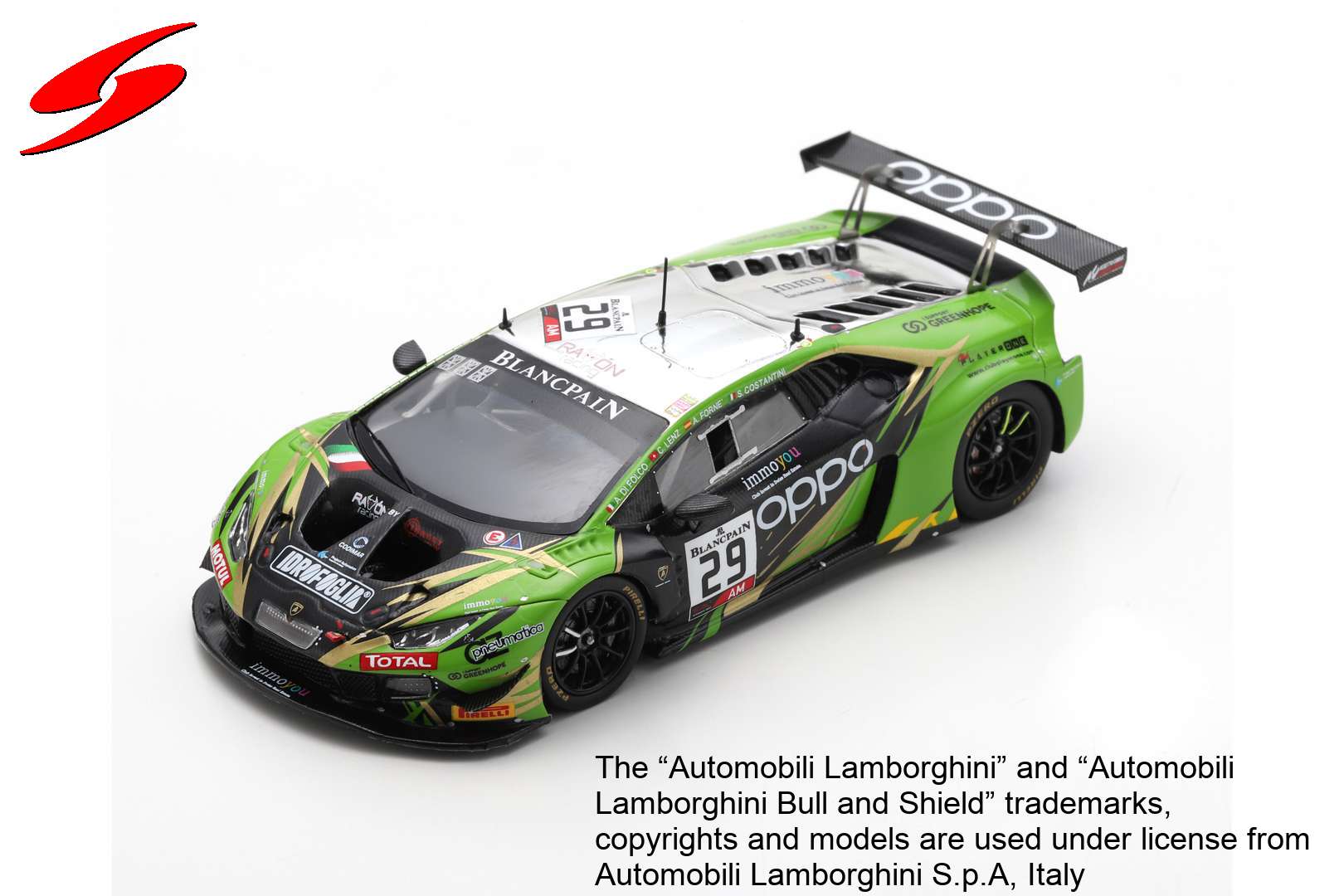 (image for) Lamborghini Huracan GT3 EVO #29-Raton Racing by Target -Spa 2019