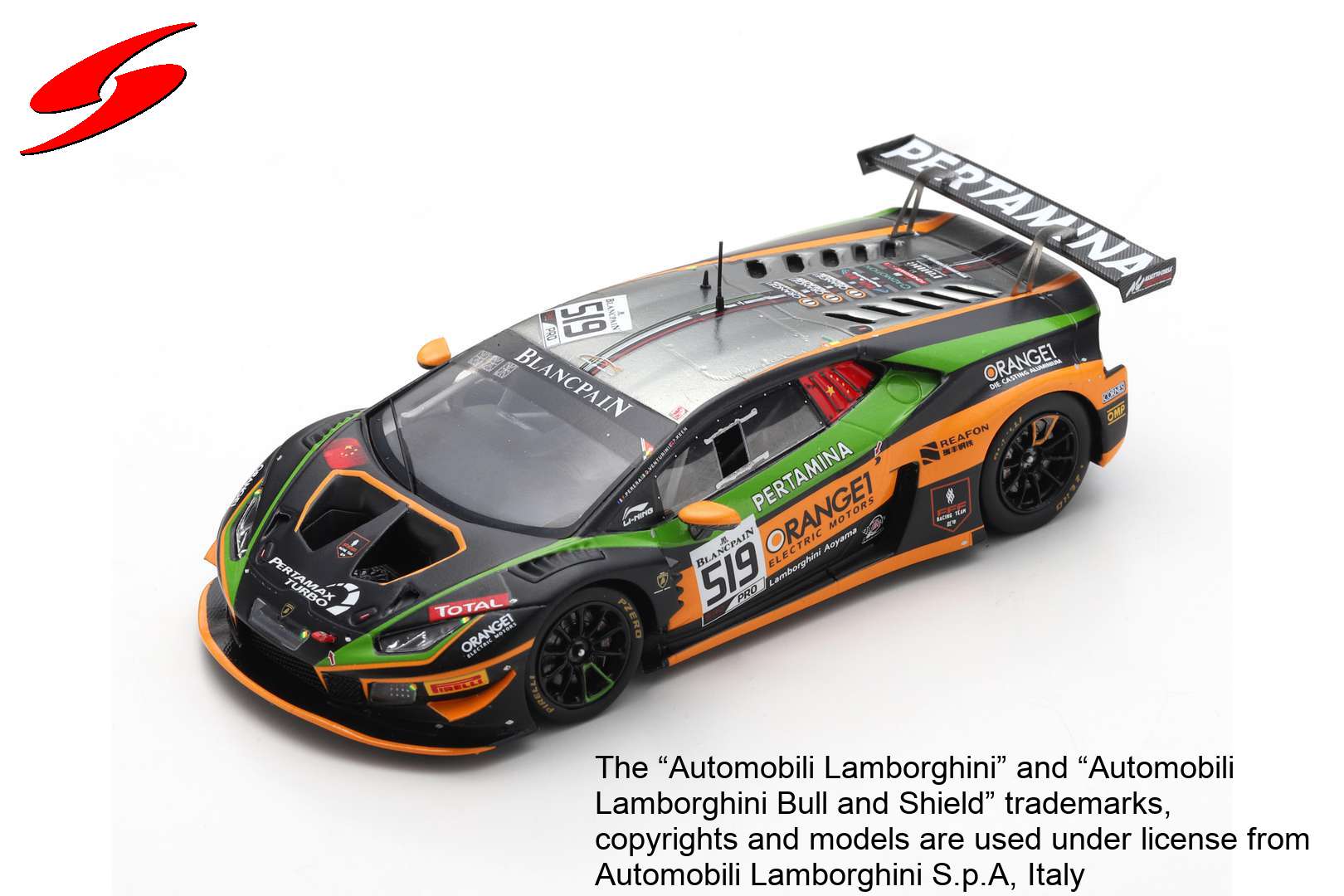 (image for) Lamborghini Huracan GT3 EVO #519 Orange 1 FFF Racing Team