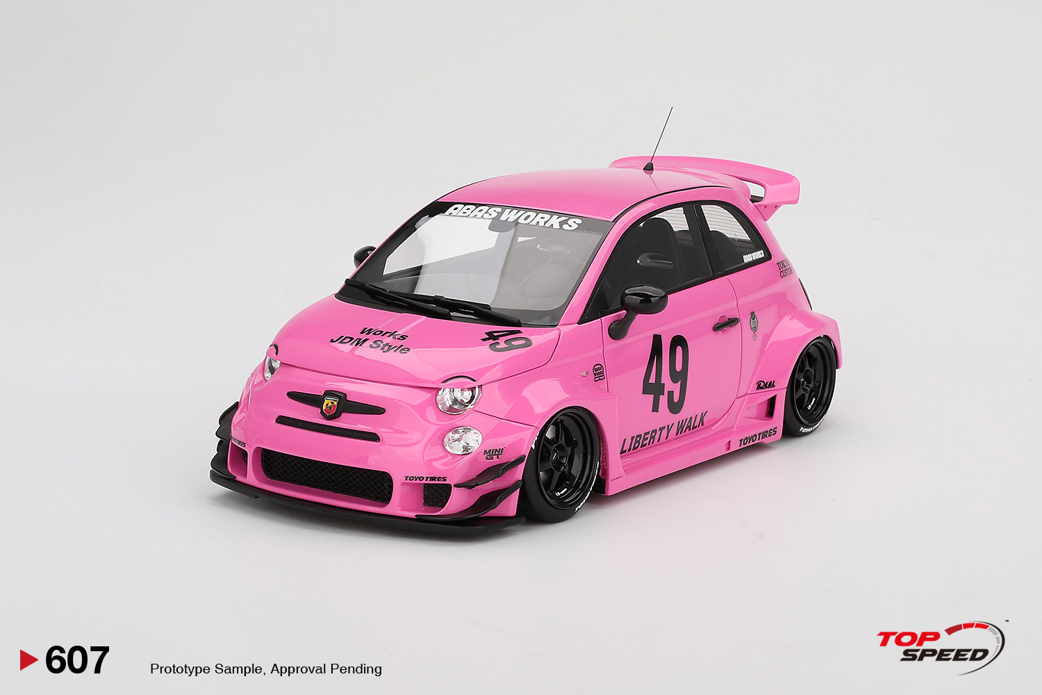 (image for) LB-Works x Abas Works Abarth 595 Pink