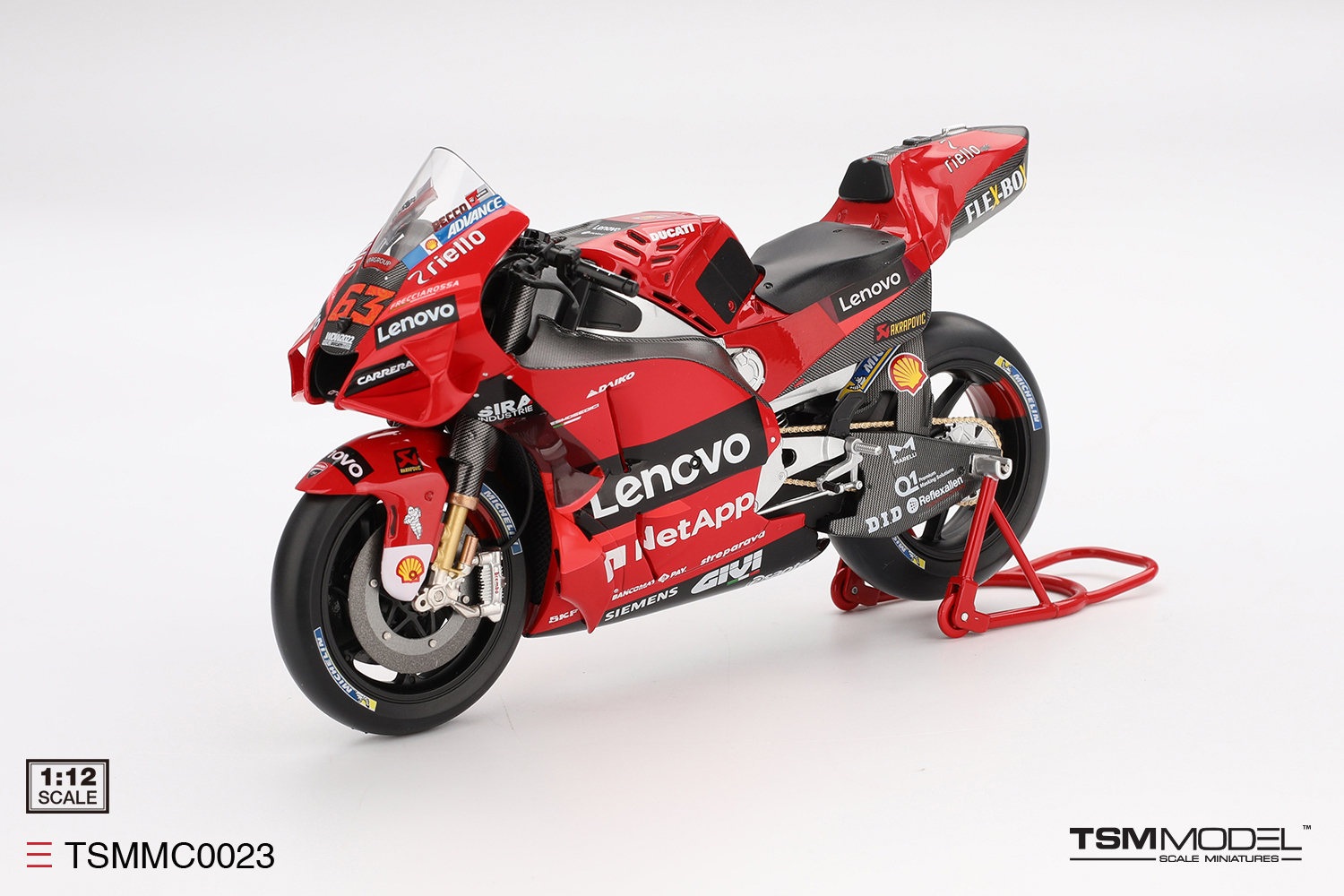(image for) Ducati Desmosedici GP22 #63 - Ducati Lenovo Team Moto GP - 2022 Gran Premio d'Italia