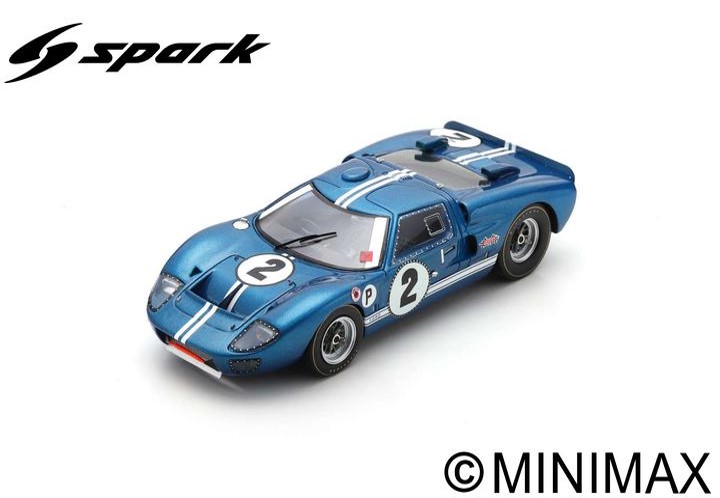 (image for) Ford GT40 Mk2 #2 - Foyt / Ruby - 2nd, 1967 12h Sebring