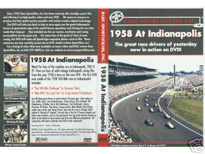 (image for) 1958 At Indianapolis (DVD) - Click Image to Close