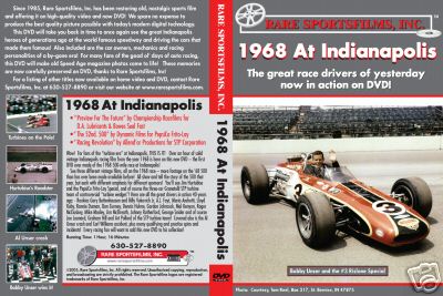 (image for) 1968 At Indianapolis (DVD) - Click Image to Close