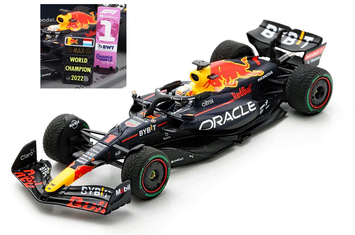 (image for) 1/43 Scale - #1 Verstappen Red Bull RB18 - 2022 Japan GP Winner